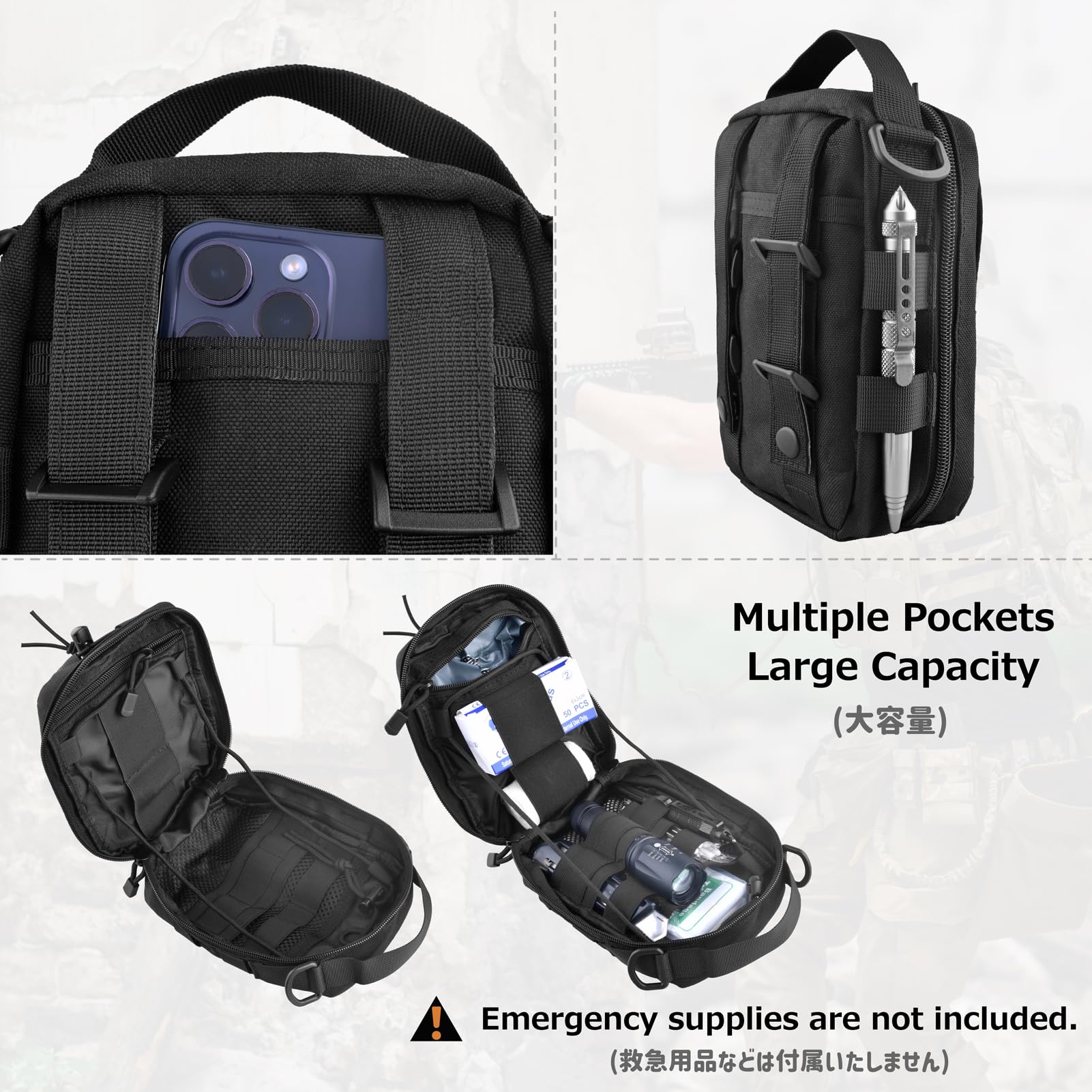 Amazon | Azarxis モールポーチ molle ポーチ モール システム